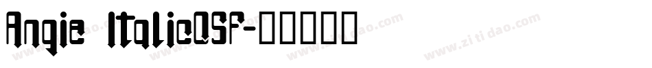 Angie ItalicOSF字体转换